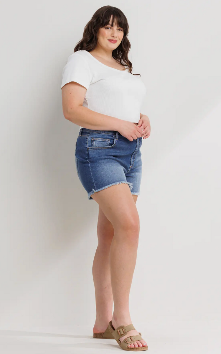 Curvy Amelia High Rise Shorts